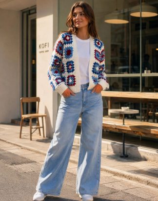 cardigan fait main